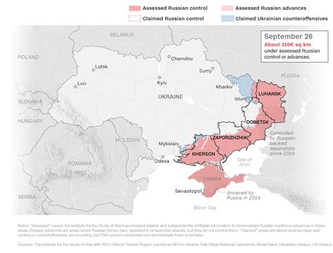 russian control of ukraine map