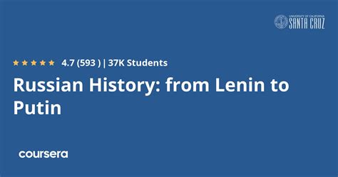 russian history from lenin to putin coursera