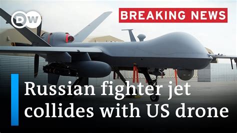 russian jet collides with drone