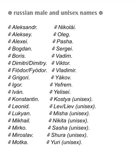 russian names and meanings