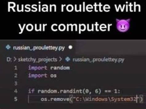 russian roulette python code