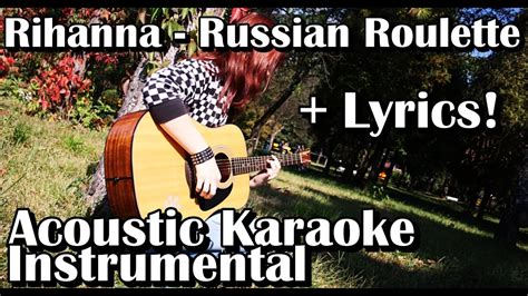 russian roulette rihanna karaoke acoustic