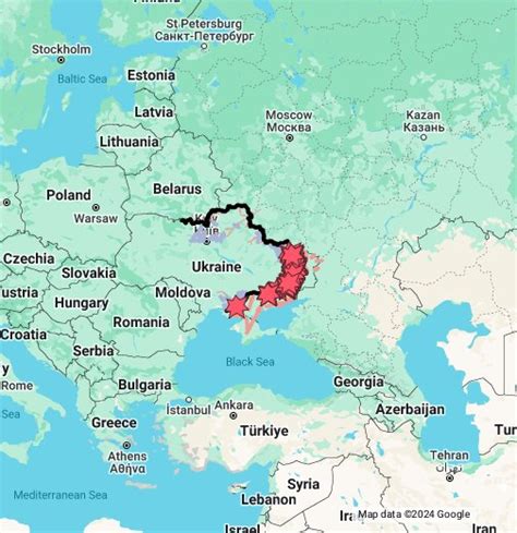 russo ukraine war map google