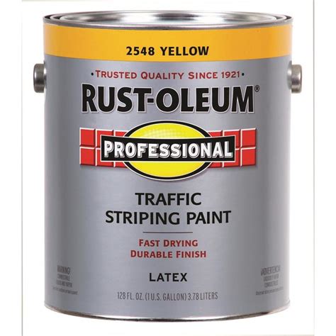 RustOleum Professional WaterBased Flat Yellow Exterior Industrial