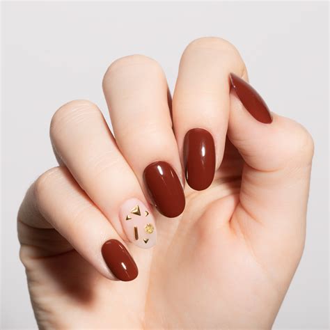 Rust Brown Nail Designs