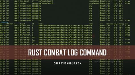 Rust Combat Log Command