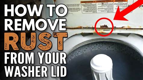 Rust In Washing Machine Lid