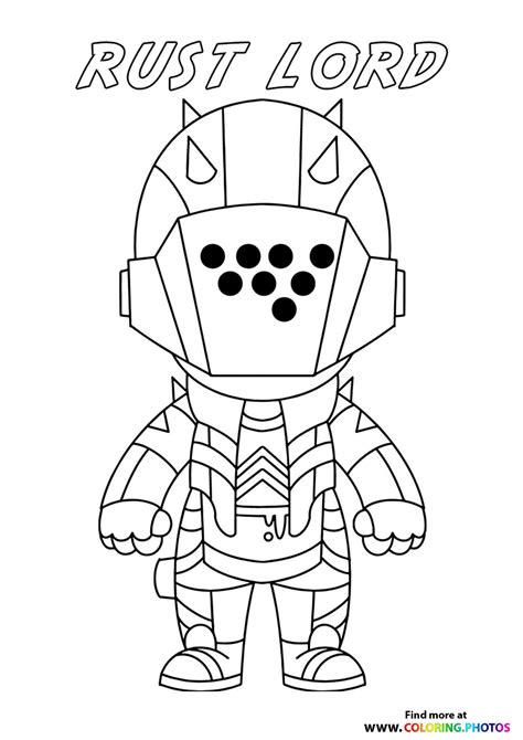 Rust Lord Coloring Page Omega