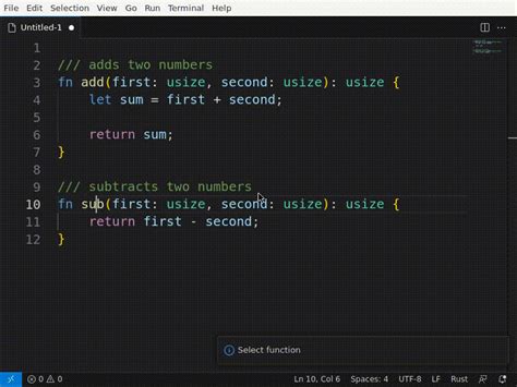 Rust Match Code Block
