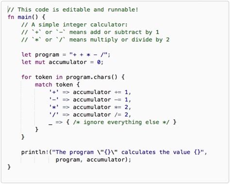 rust programming language code examples