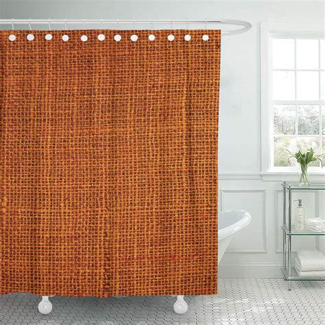 Rust Tan Shower Curtain