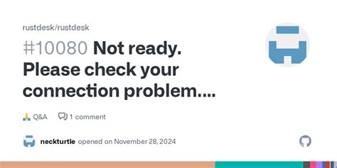 rustdesk not ready please check your connection