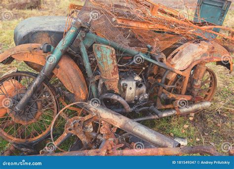 rusted motorcycle parts