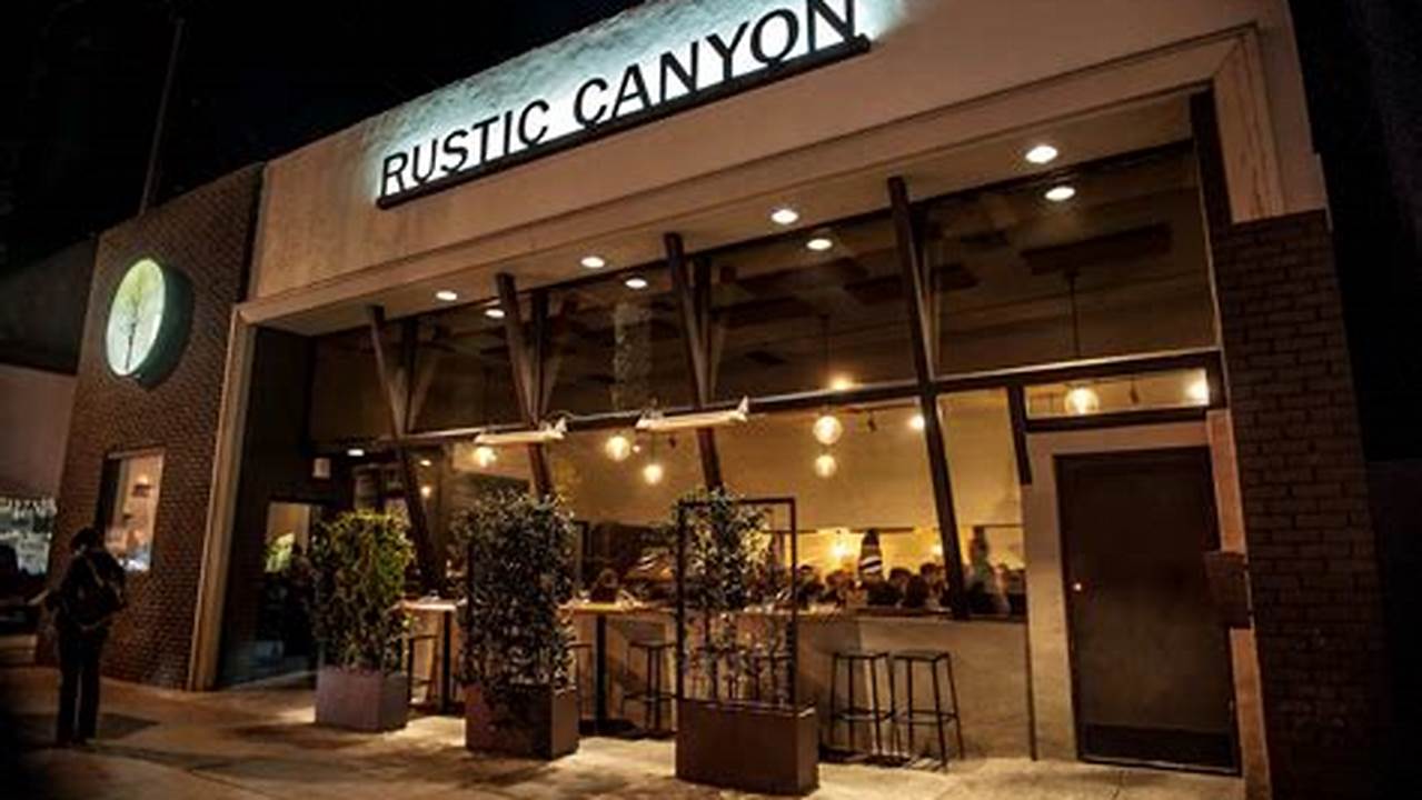 Discover Rustic Canyon: A Culinary Gem with Seasonal Flavors and Wine Delights