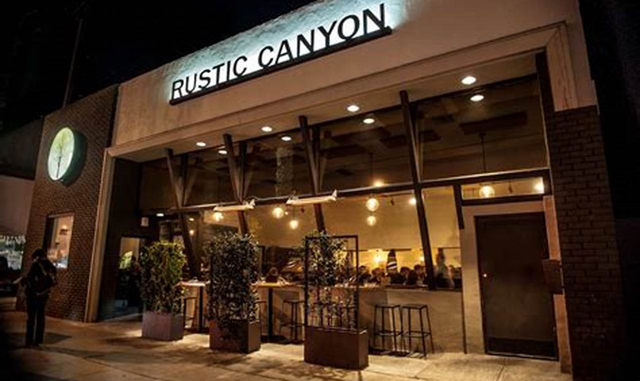 Discover Rustic Canyon: A Culinary Gem with Seasonal Flavors and Wine Delights
