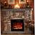 rustic electric fireplace