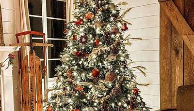 Rustic Farmhouse Christmas Tree Decorations