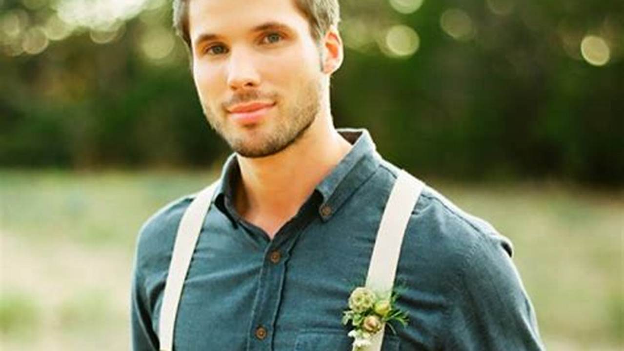 Rustic Groom Attire: Timeless Elegance for Your Natural Ceremony