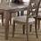Franco 54" Rustic Marble Counter Height Dining Table With Grey Ash Veneer