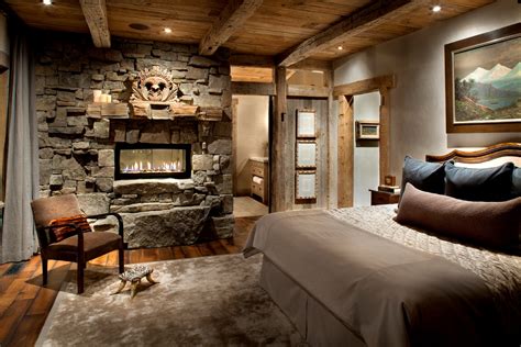 Rustic bedroom with natural elements