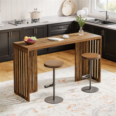 Rustic Bar Height Table Base