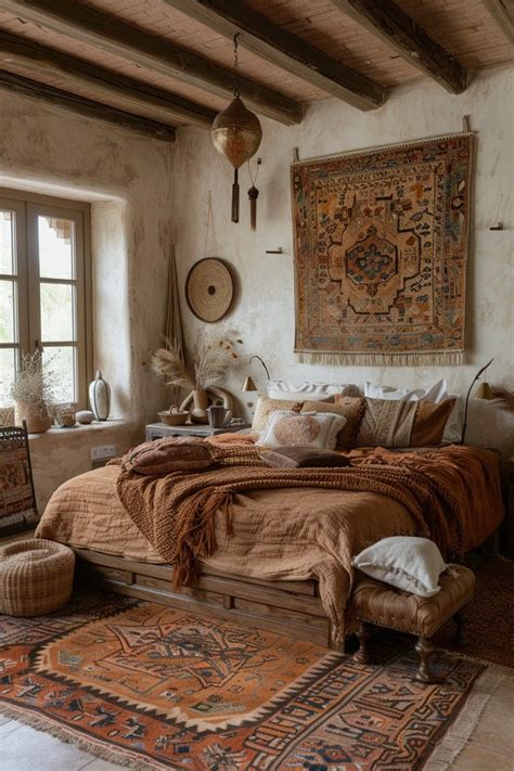Rustic Vintage Bohemian Bedroom Decorations Ideas 16