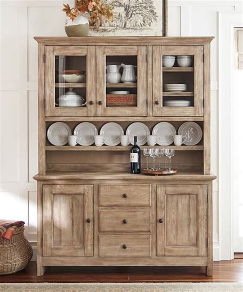 Rustic Buffet And Hutch Set
