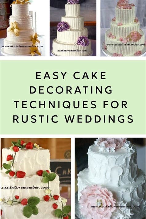 Rustic Cake Icing Techniques