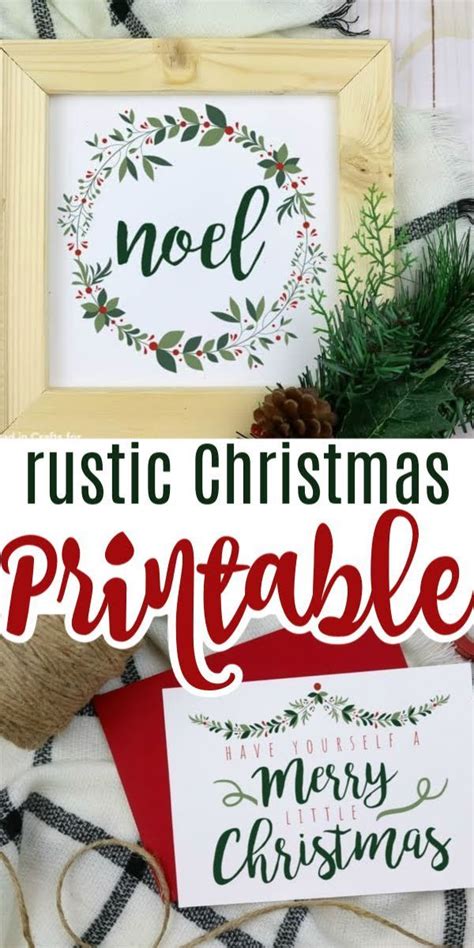 Rustic Christmas Printables