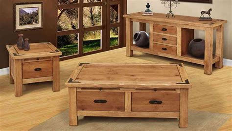 Rustic Coffee Table Set Of 3