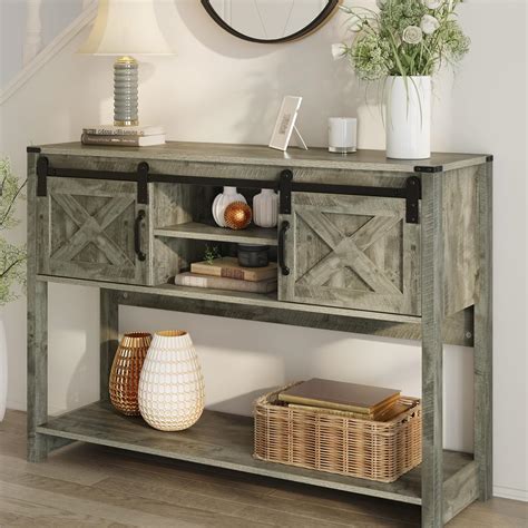 Rustic Console Tables With Storage