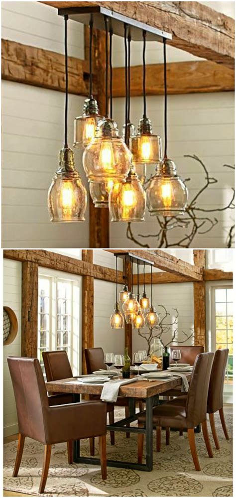 rustic dining room light