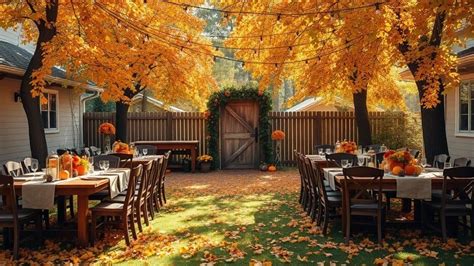 Rustic Fall Backyard Wedding Ideas