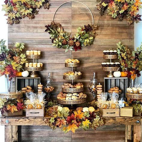 Rustic Fall Wedding Dessert Table