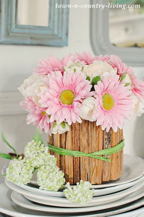 rustic flower vase