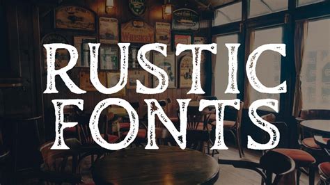 10 free rustic fonts which would be great to use for your Thanksgiving