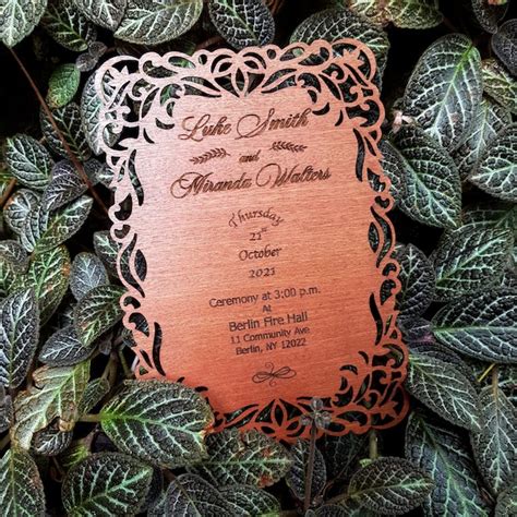 Rustic Gothic Wedding Invitations