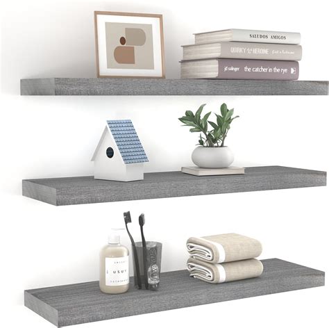 Rustic Grey Floating Shelf
