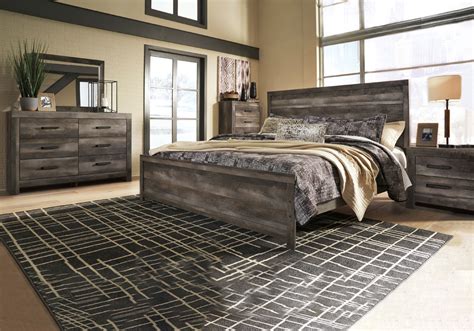 Best Master Furniture 5 Pcs Cal. King Bedroom Set in Grey Rustic Wood