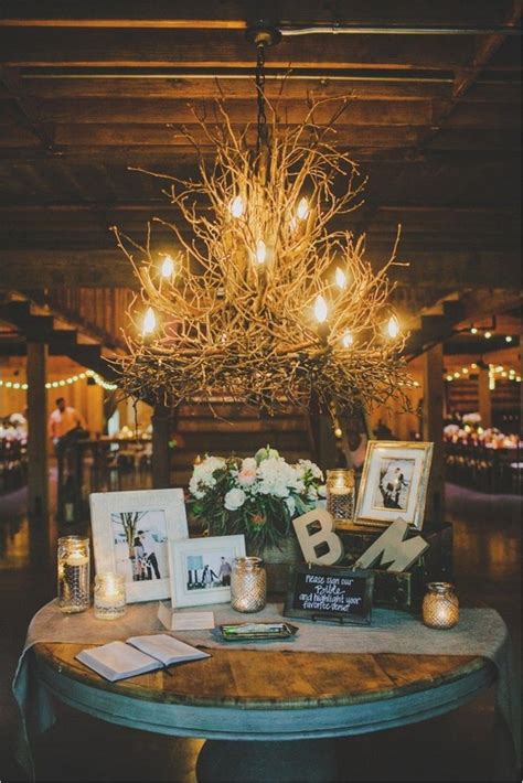Rustic Guest Book Table Ideas