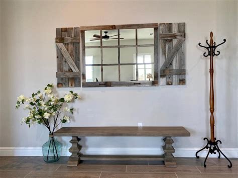 Rustic Mirror For Foyer