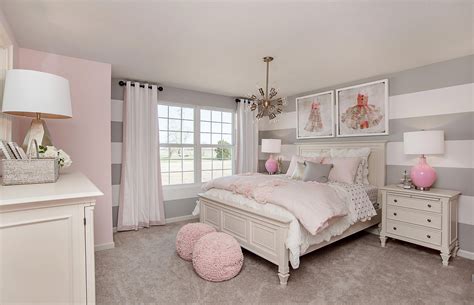rustic pink and grey bedroom