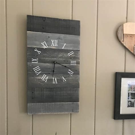 Rustic Rectangular Wall Clock