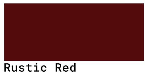 Rustic Red Color Code