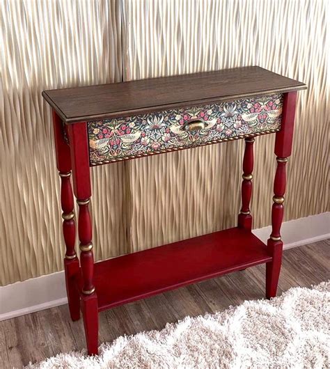 Rustic Red Console Table