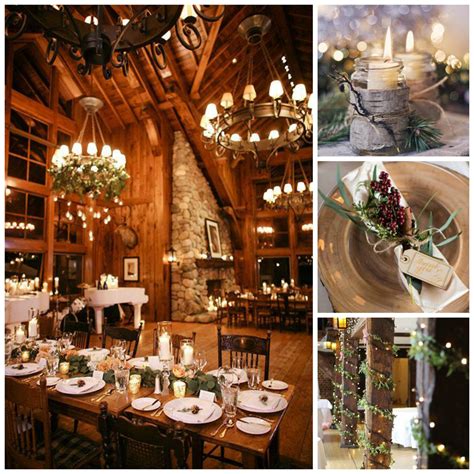 Rustic Romantic Winter Wedding Decor