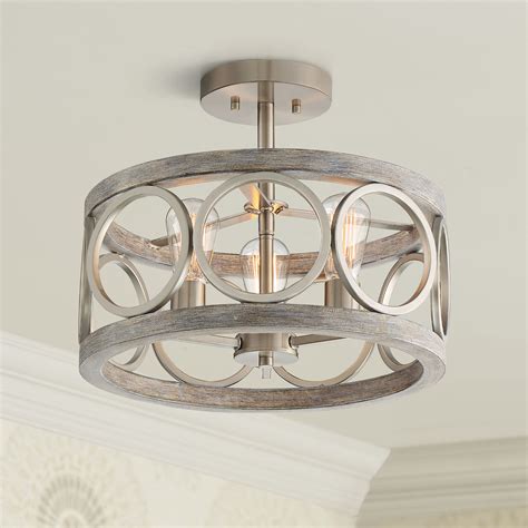 Rustic Semi Flush Ceiling Lights Uk
