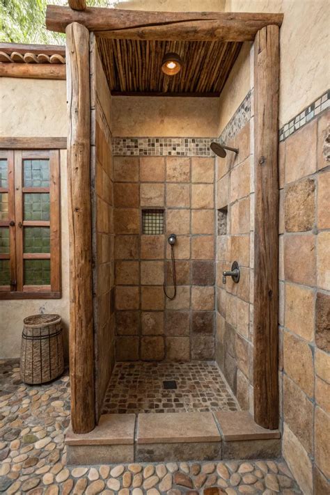 Rustic Shower Wall Tile