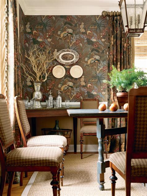 Rustic Wallpaper For Dining Room