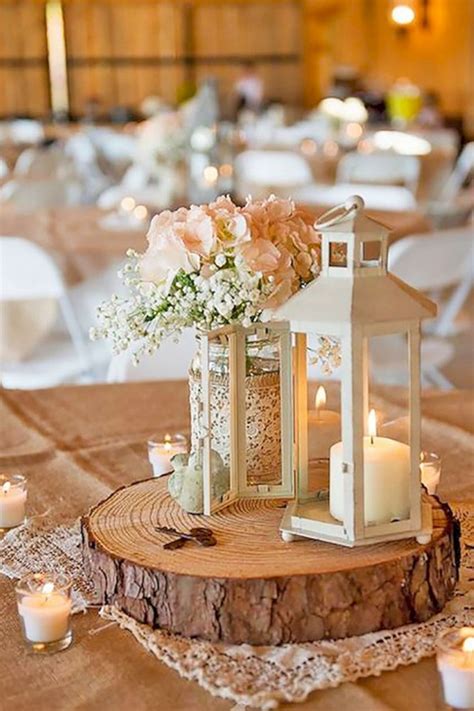 Rustic Wedding Table Centerpiece Ideas